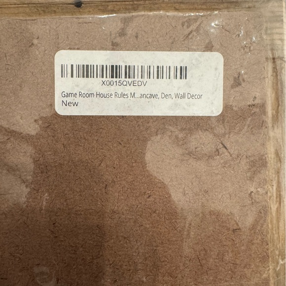 NEW Framed Game Room House Rules Metal Street Sign (7"x17") - Picture 6 of 7